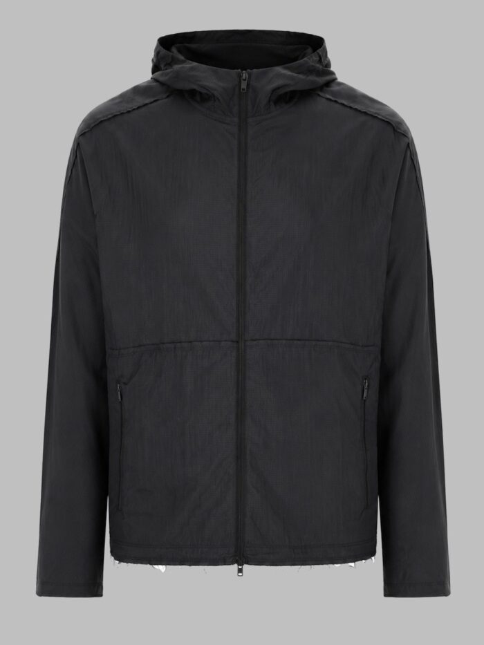 Y - 3 Giacca "running" Con Cappuccio E Zip