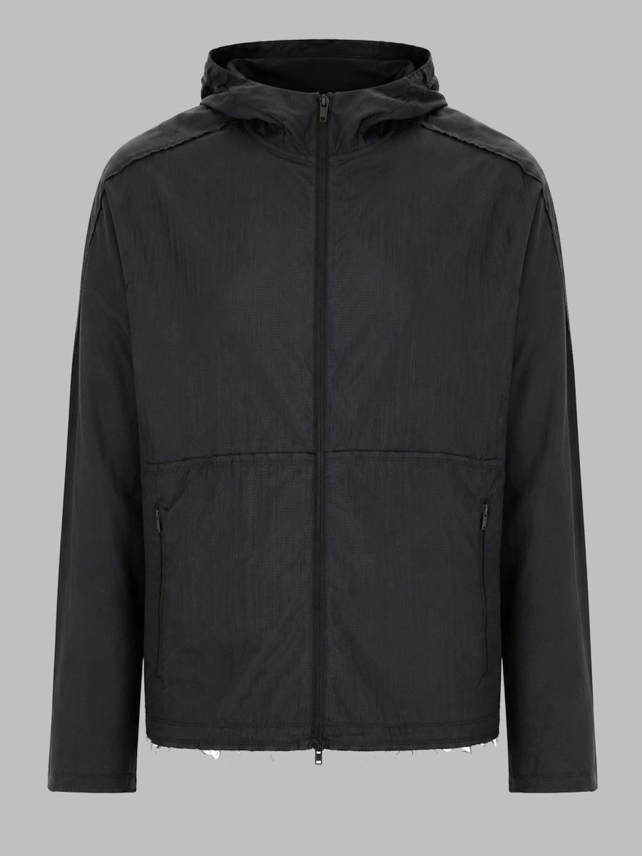 Y - 3 Giacca "running" Con Cappuccio E Zip