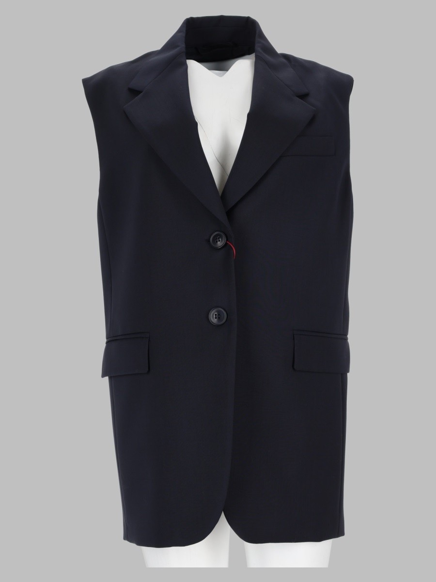 MAX MARA STUDIO Giacca Smanicata In Lana
