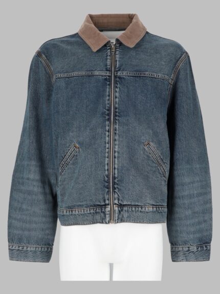 FRAME Giacca Trucker In Denim Con Zip