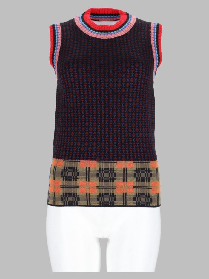 dries van noten gilet con motivo geometrico Dries Van Noten Gilet Con Motivo Geometrico