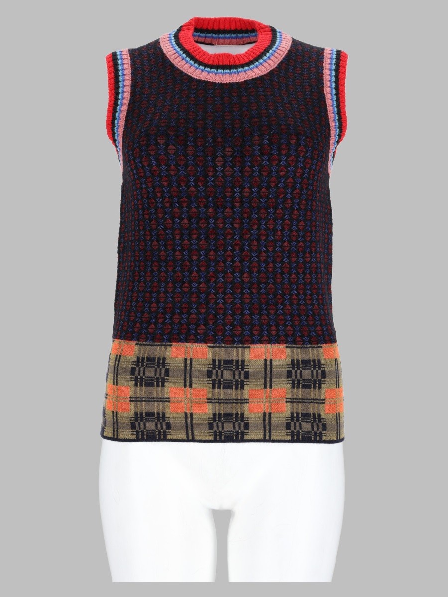 Dries Van Noten Gilet Con Motivo Geometrico