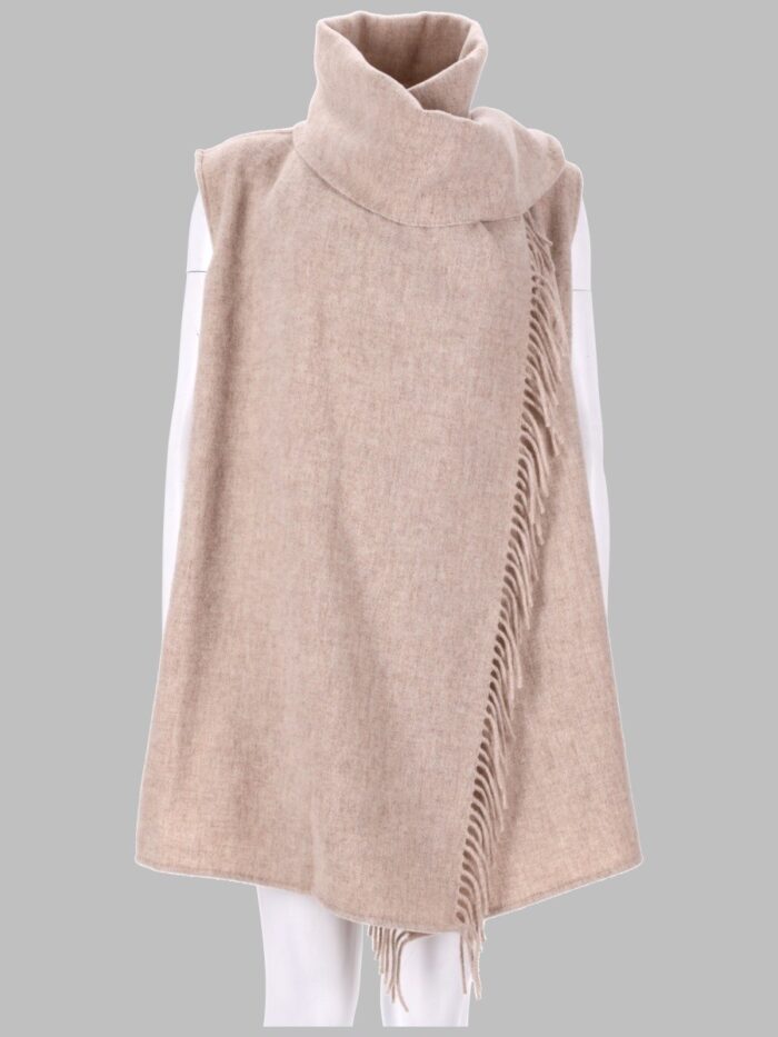 fabiana filippi gilet con sciarpa in lana Fabiana Filippi GILET CON SCIARPA IN LANA