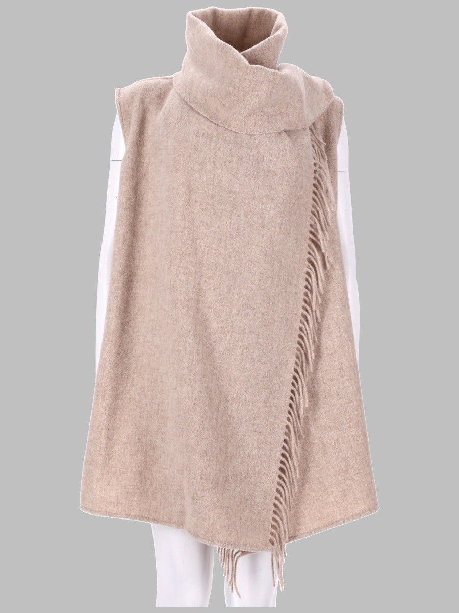 Fabiana Filippi GILET CON SCIARPA IN LANA