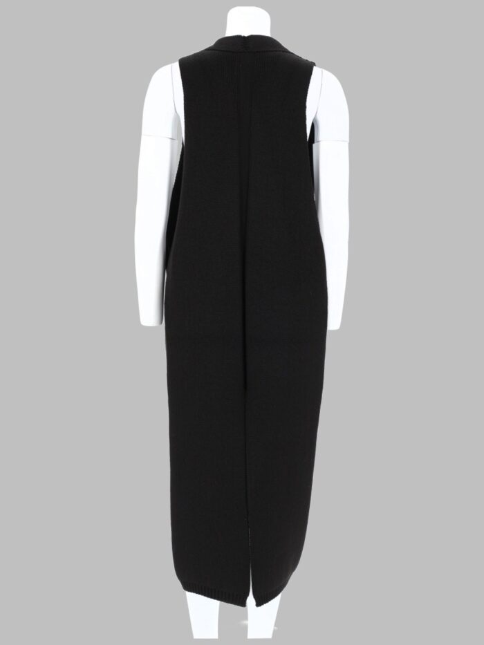 RICK OWENS GILET "CYCLOPS" IN MAGLIA