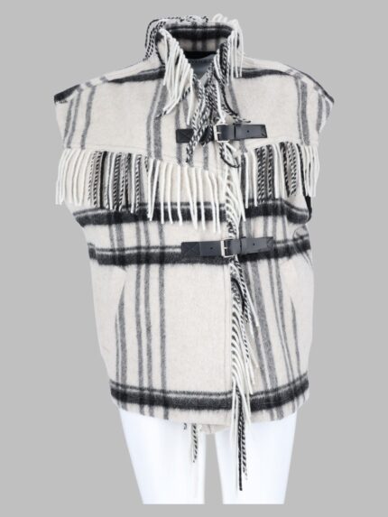 MARANT ETOILE Gilet "Ginesa" Con Frange