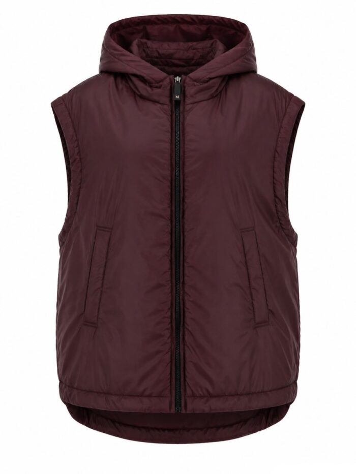 s max mara gilet imbottito con cappuccio S MAX MARA GILET IMBOTTITO CON CAPPUCCIO