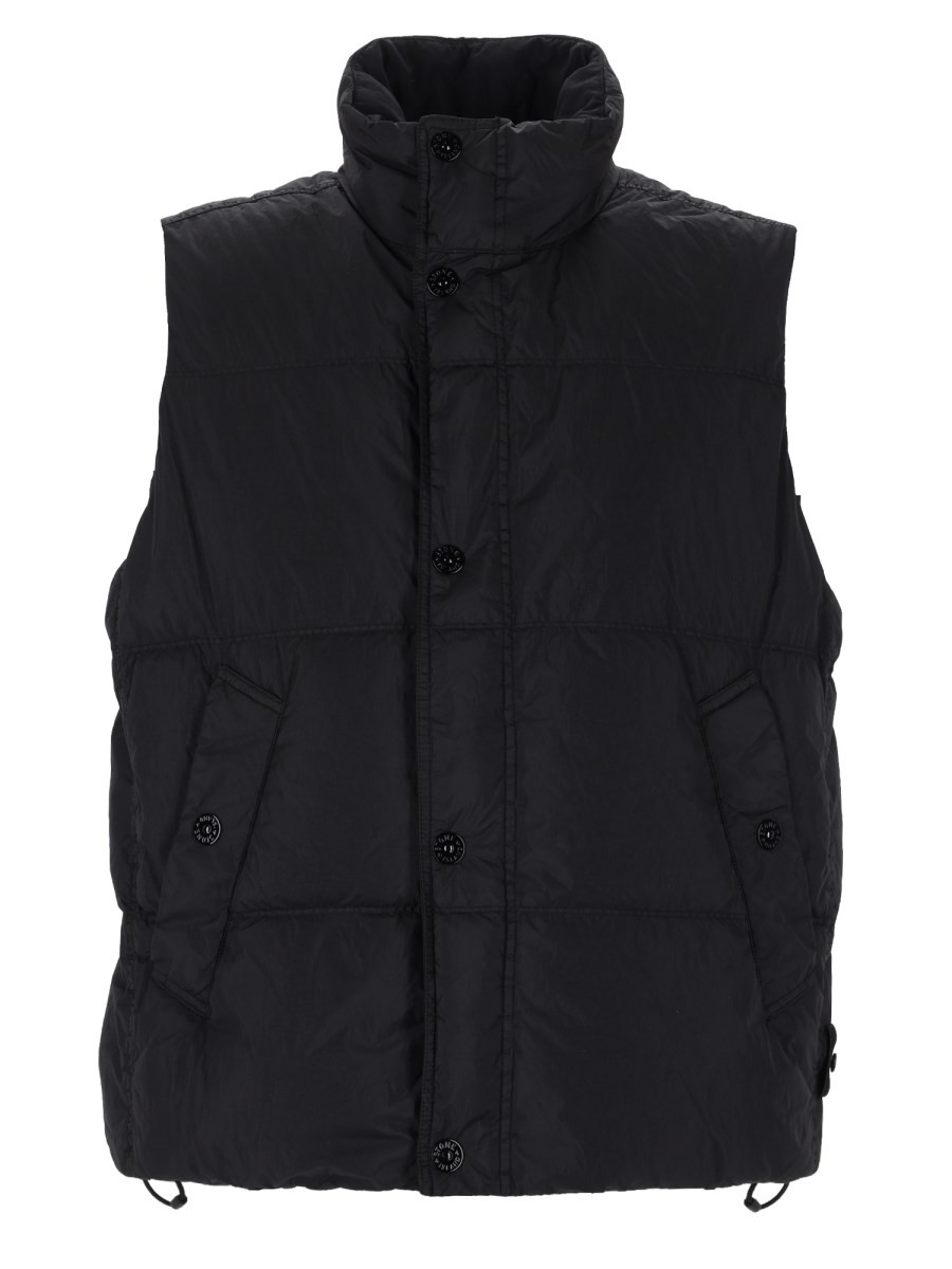 Stone Island GILET IMBOTTITO IN PIUMA RESISTENTE AL VENTO CON ANTIGOCCIA
