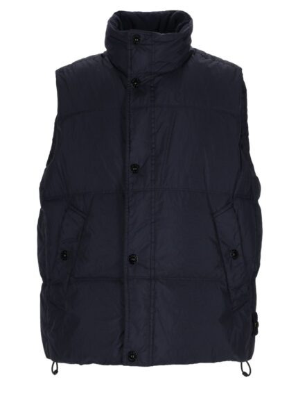 Stone Island GILET IMBOTTITO IN PIUMA RESISTENTE AL VENTO CON ANTIGOCCIA