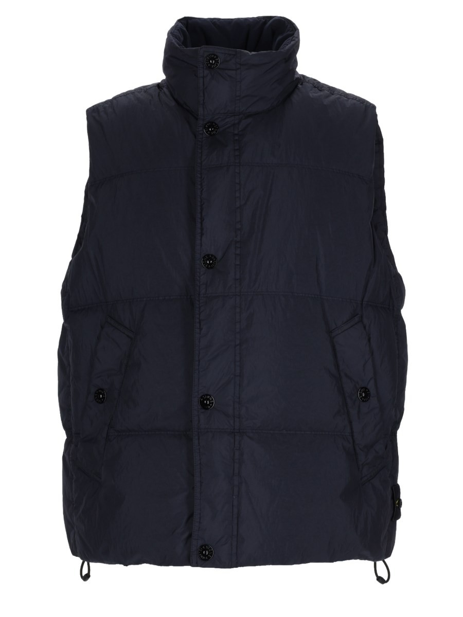 Stone Island GILET IMBOTTITO IN PIUMA RESISTENTE AL VENTO CON ANTIGOCCIA