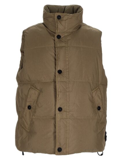 Stone Island GILET IMBOTTITO IN PIUMA RESISTENTE AL VENTO CON ANTIGOCCIA