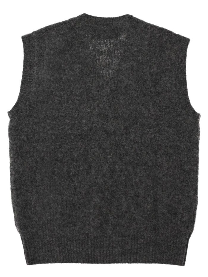 AMI PARIS Gilet In Alpaca Con Logo