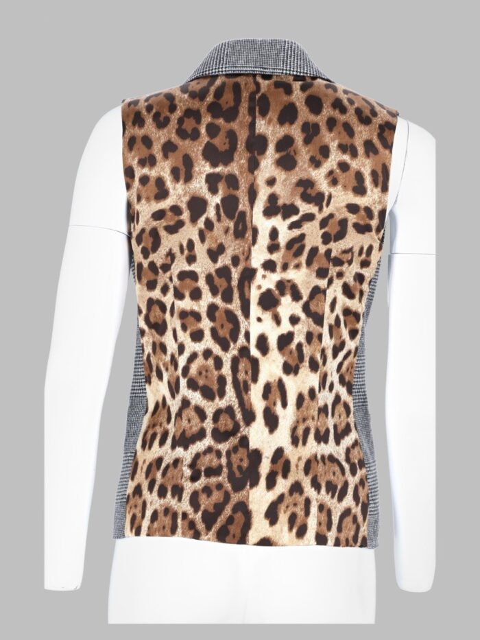 Dolce & Gabbana Gilet In Flanella Principe Di Galles