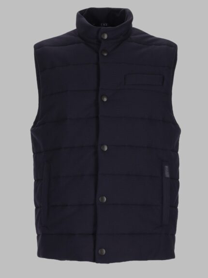 FAY GILET IN JERSEY TECNICO TRAPUNTATO
