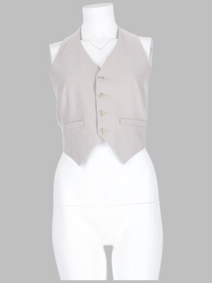 MM6 MAISON MARGIELA GILET IN MISTO LANA CON BOTTONI