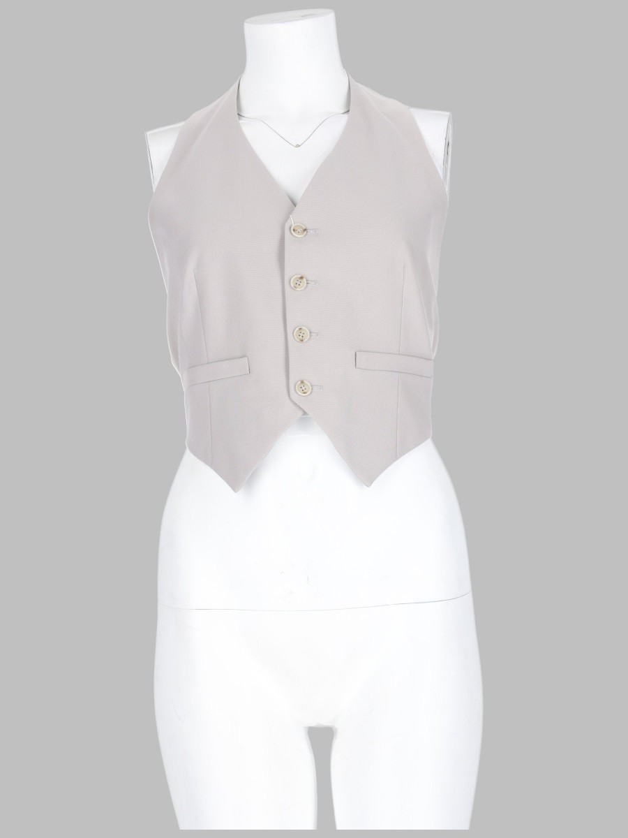MM6 MAISON MARGIELA GILET IN MISTO LANA CON BOTTONI