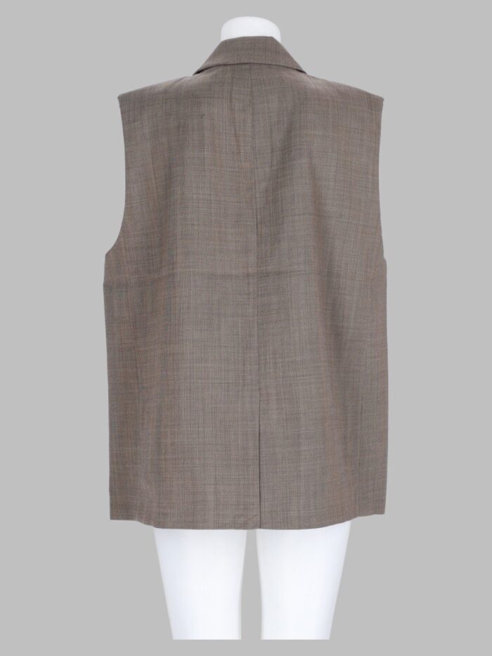 GANNI Gilet In Misto Lana Mélange