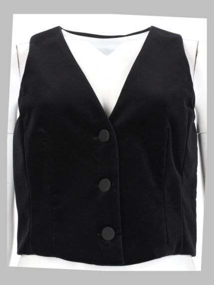 MAX MARA STUDIO Gilet In Velluto Liscio