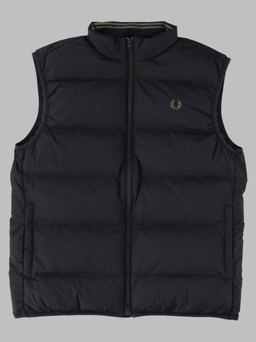FRED PERRY Gilet Trapuntato Con Logo