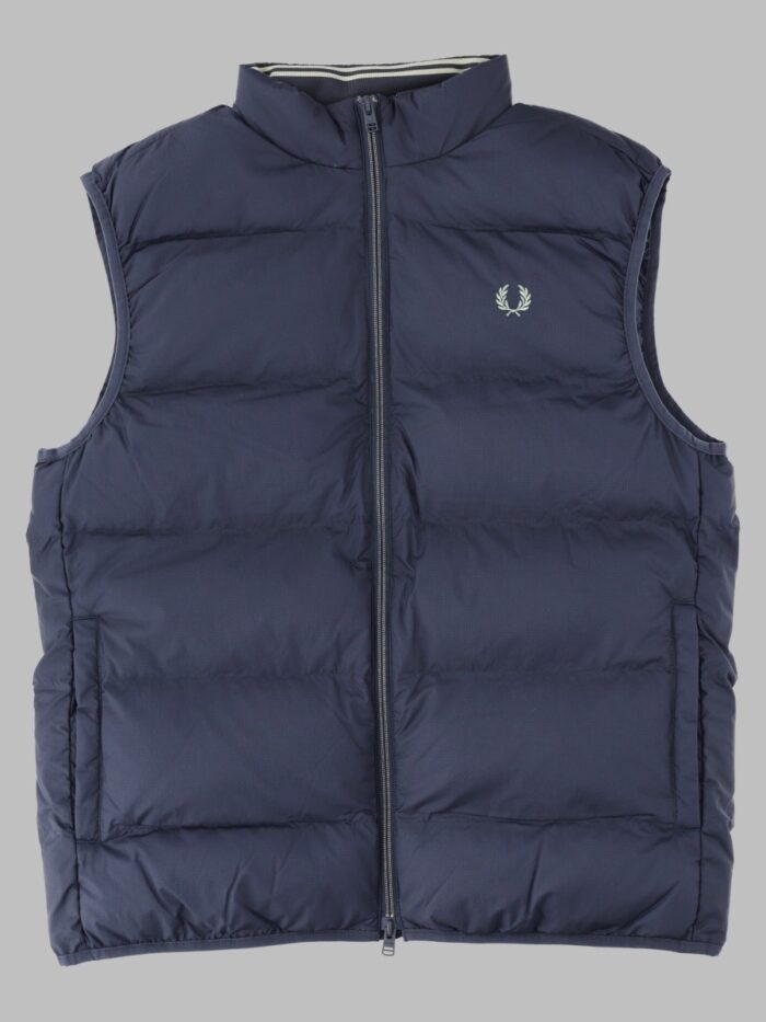 FRED PERRY Gilet Trapuntato Con Logo