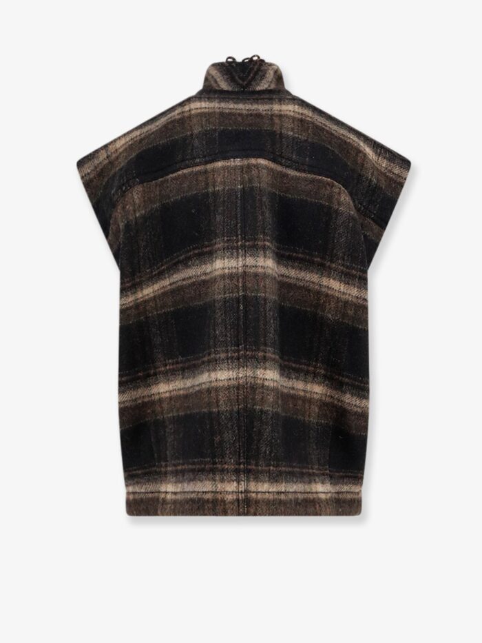 MARANT ETOILE Ginesa Sleeveless Jacket With Fringes