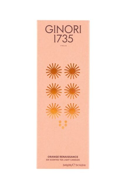 GINORI 1735 Orange Renaissance Scented Tea Light Candles Refill