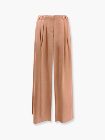 Giorgio Armani Eco-viscose E Cupro Trouser With Pinces