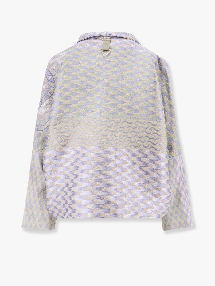 Giorgio Armani Jacquard Hemp, Linen And Silk Caban