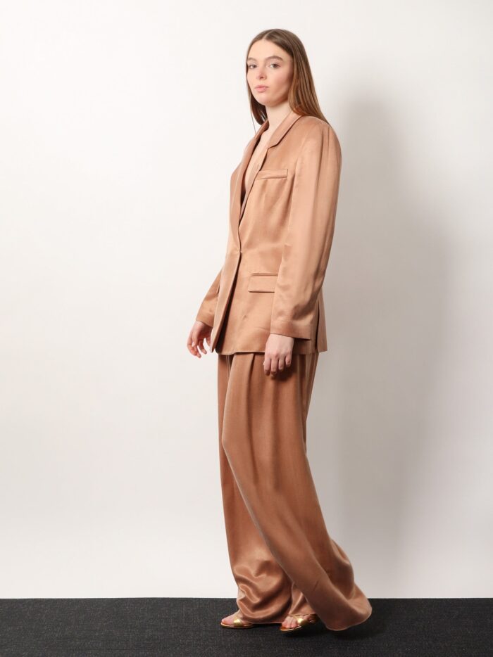 Giorgio Armani Viscose And Cupro With Silk Lining