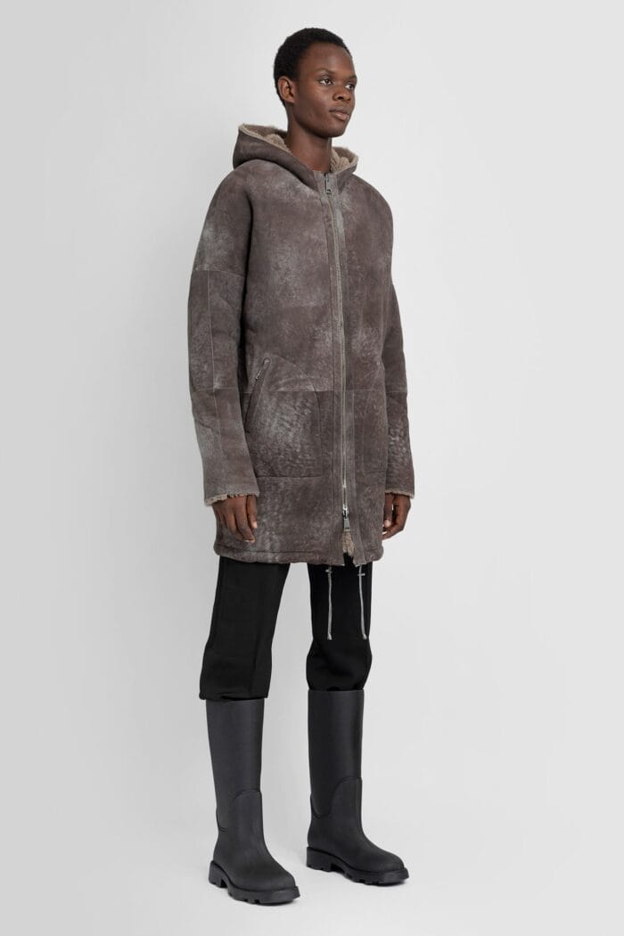 GIORGIO BRATO Reversible Shearling Long Jacket