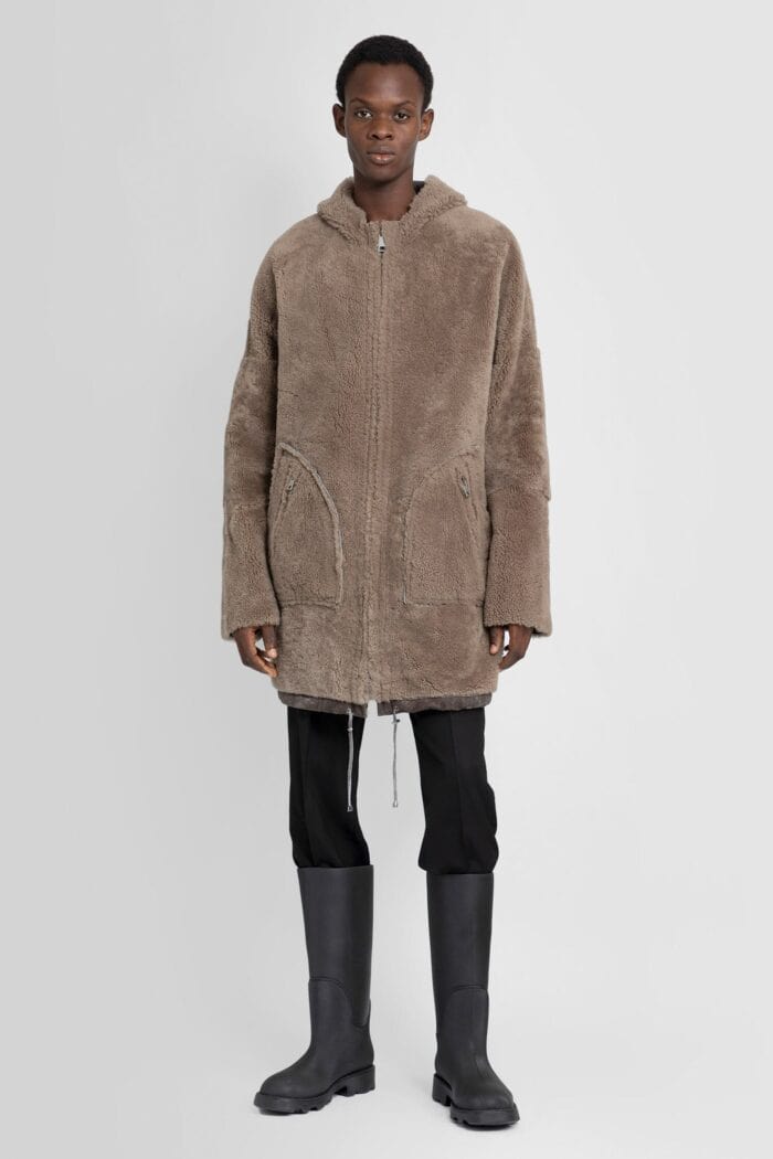 GIORGIO BRATO Reversible Shearling Long Jacket