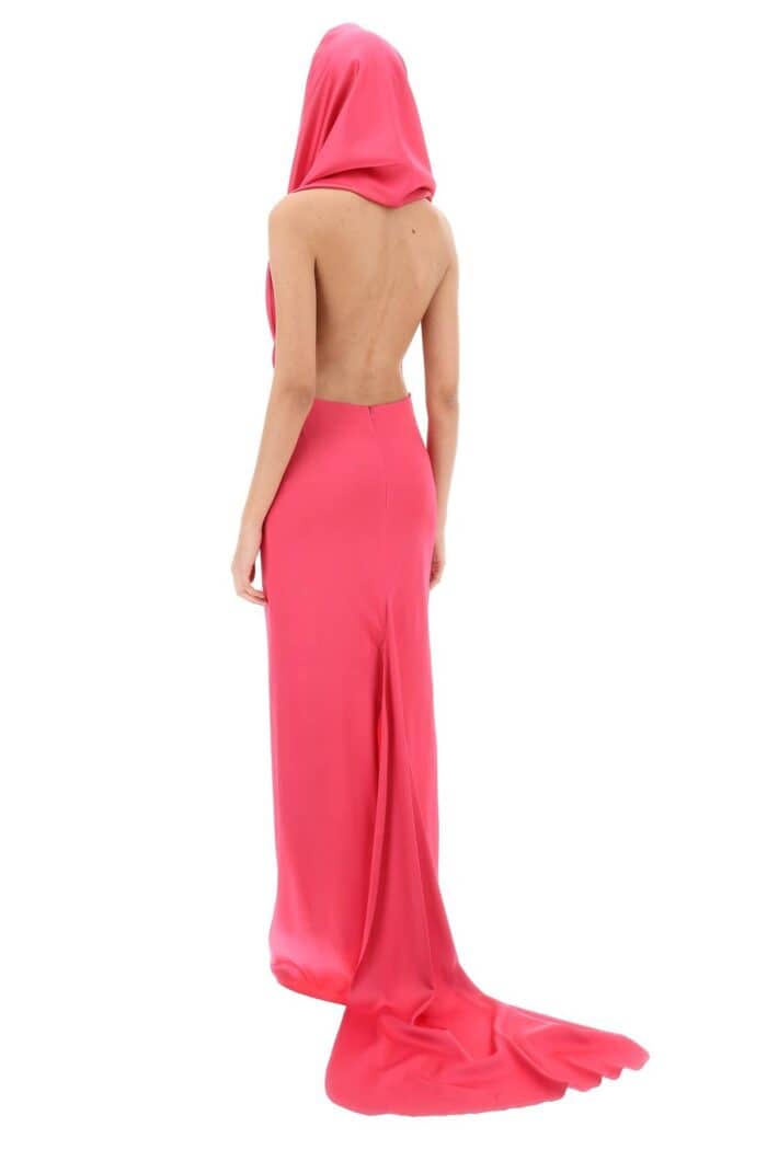 GIUSEPPE DI MORABITO Maxi Gown With Built-in Hood