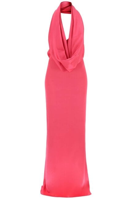 GIUSEPPE DI MORABITO Maxi Gown With Built-in Hood