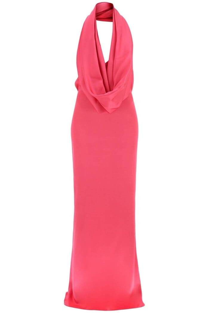 GIUSEPPE DI MORABITO Maxi Gown With Built-in Hood