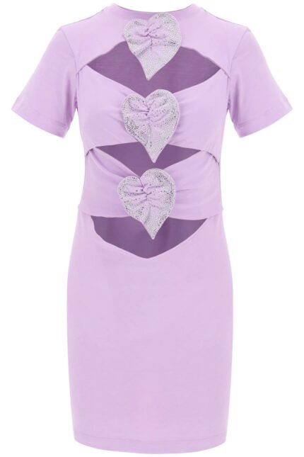 GIUSEPPE DI MORABITO Mini Cut-out Dress With Applied Anthur