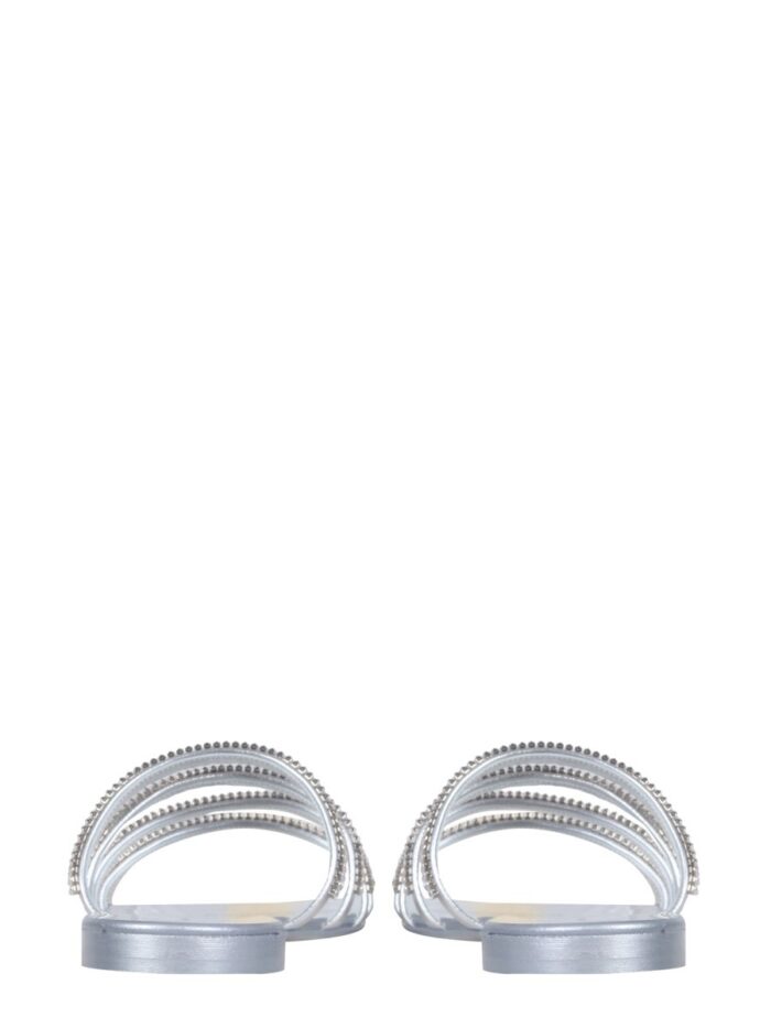 Giuseppe Zanotti FLAT CRYSTAL SANDALS