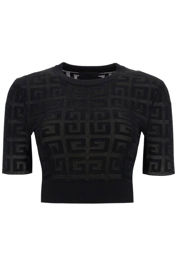 GIVENCHY 4g Knit Crop Top In