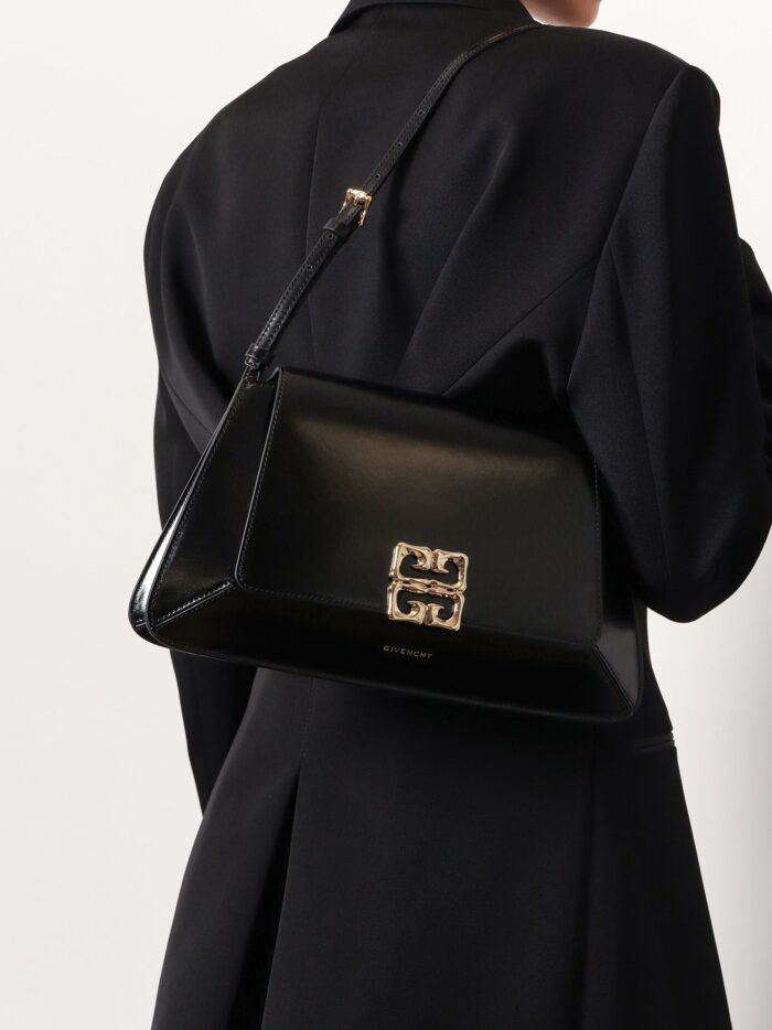 Givenchy 4g Leather Shoulder Bag With 4g Liquid Buckle