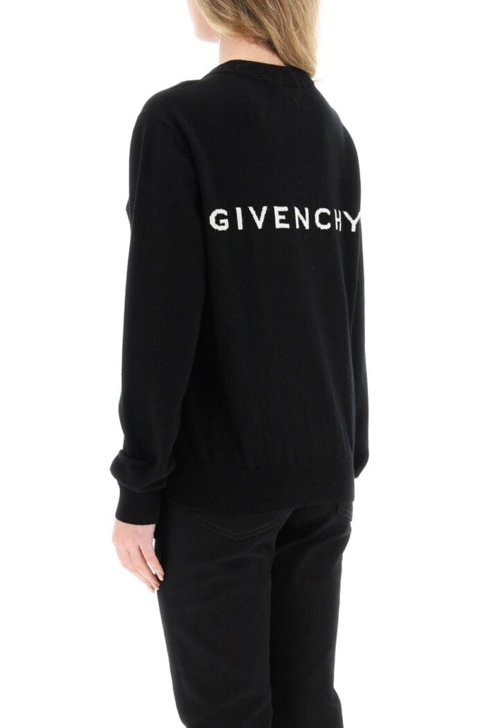 Givenchy 4g Wool And Cashmere Sweater With Back Logo