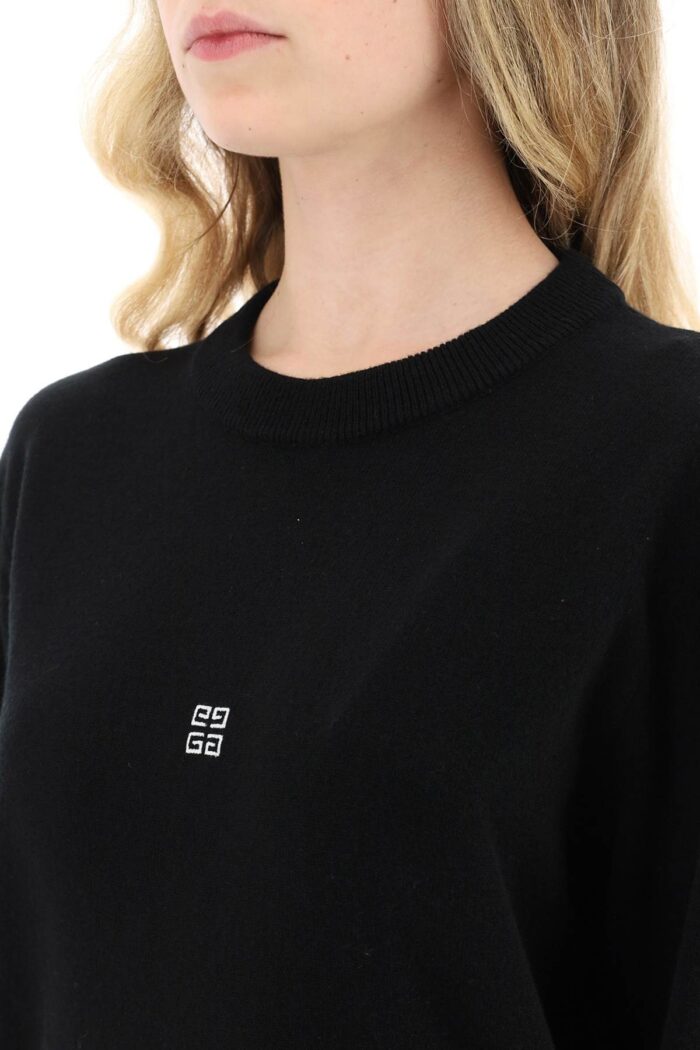 Givenchy 4g Wool And Cashmere Sweater With Back Logo