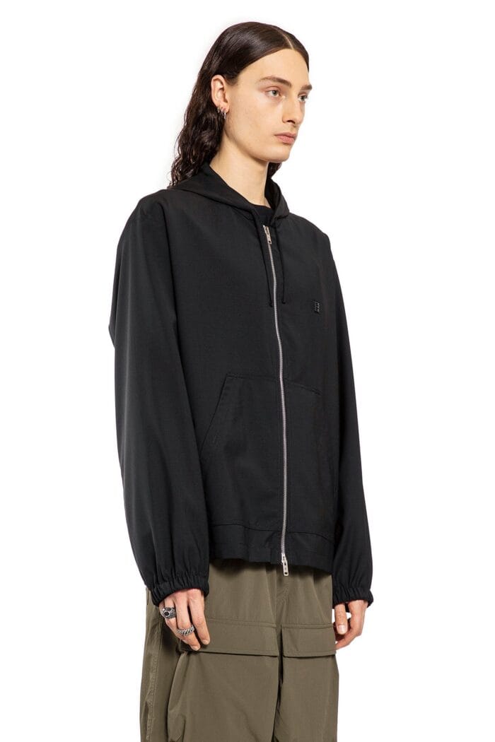 GIVENCHY 4g Zip-up Hoodie In Wool