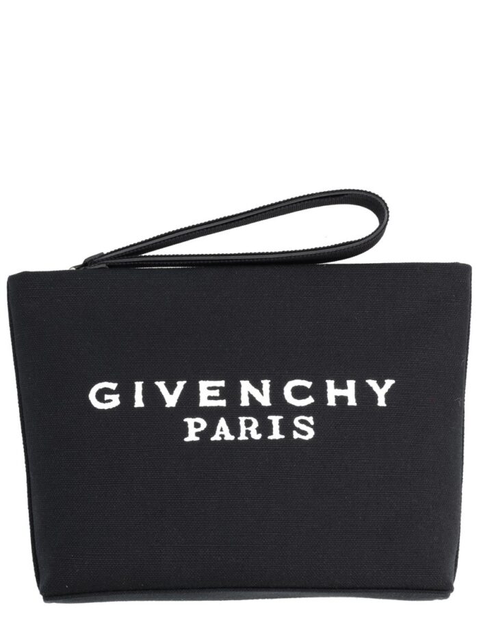 givenchy clutch bag with logo Givenchy CLUTCH BAG WITH LOGO