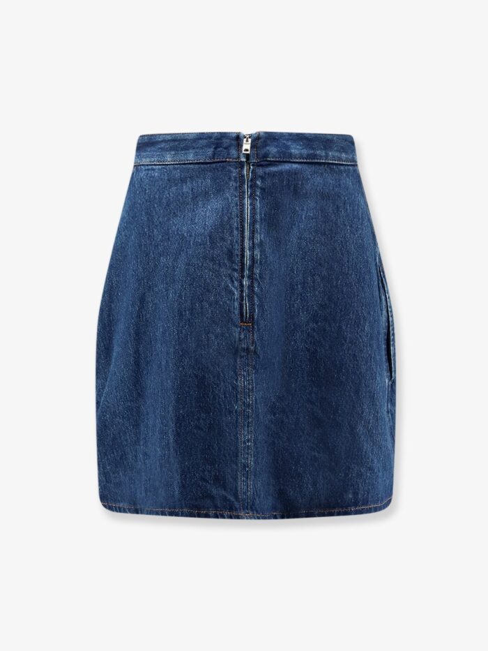 Givenchy Cocoon Denim Blue Mini Skirt