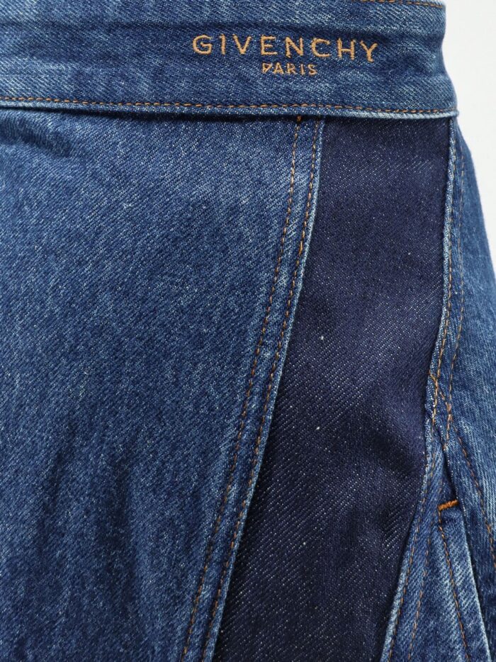 Givenchy Cocoon Denim Blue Mini Skirt