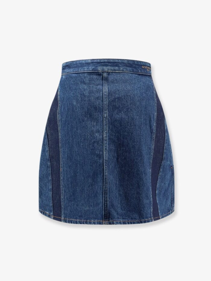 Givenchy Cocoon Denim Blue Mini Skirt