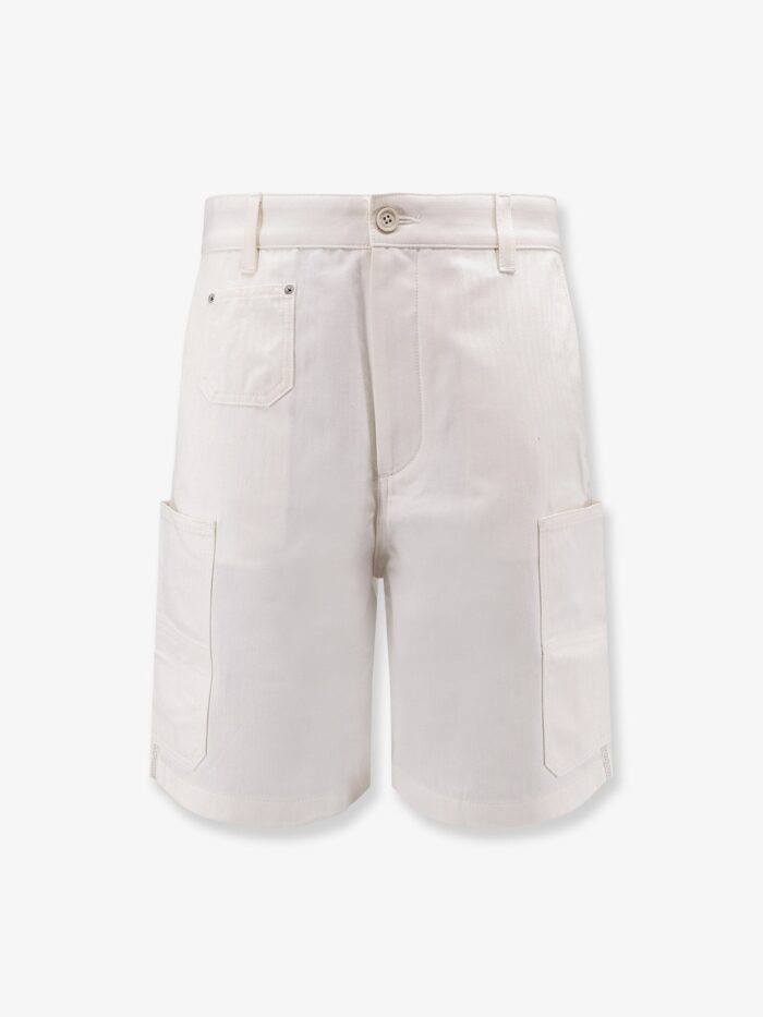 Givenchy Cotton Bermuda Shorts With Logo Embroidery