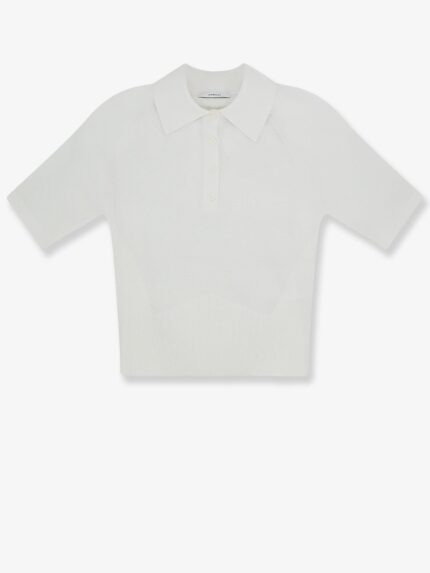 Givenchy Cropped Cotton And Silk Polo Shirt