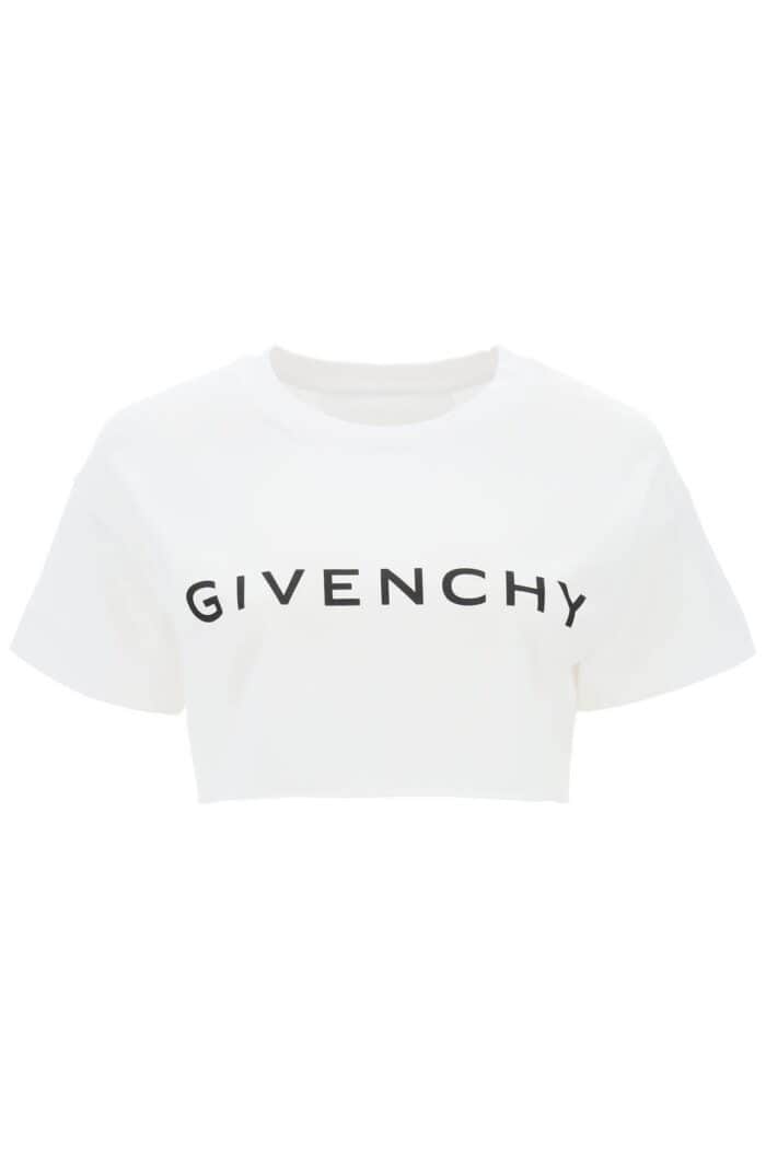 GIVENCHY Cropped Logo T-shirt