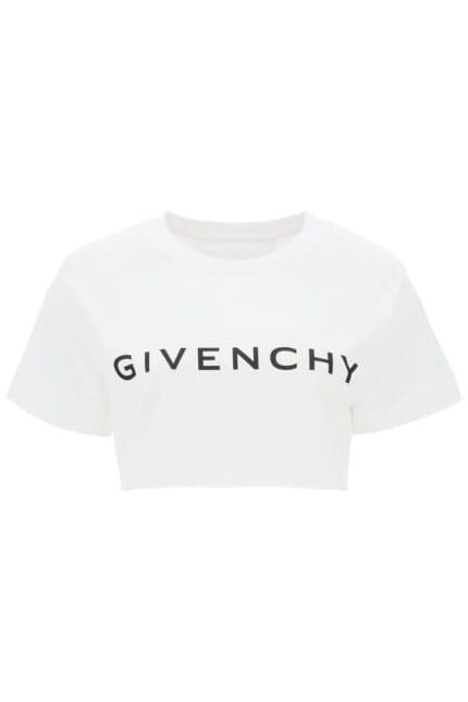 GIVENCHY Cropped Logo T-shirt