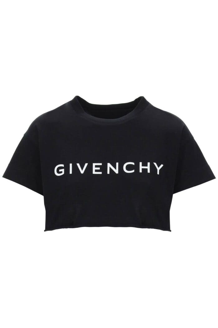 GIVENCHY Cropped Logo T-shirt